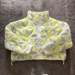 NWT - FREE PEOPLE MOVEMENT Mountain High 3D Print 1/2 Zip Fleece